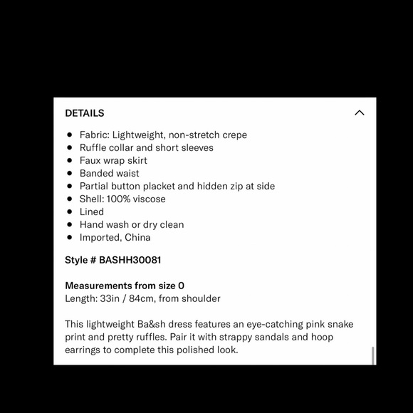 Ba&sh Cascade Dress. - Picture 8 of 8